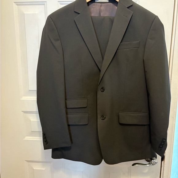 Michael Kors Charcoal Pinstripe Gray Men's Suit